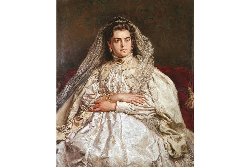 Muzeum Narodowe w Warszawie - zbiory. Jan Matejko, Portret żony artysty, Kraków 1879 r., olej, płótno