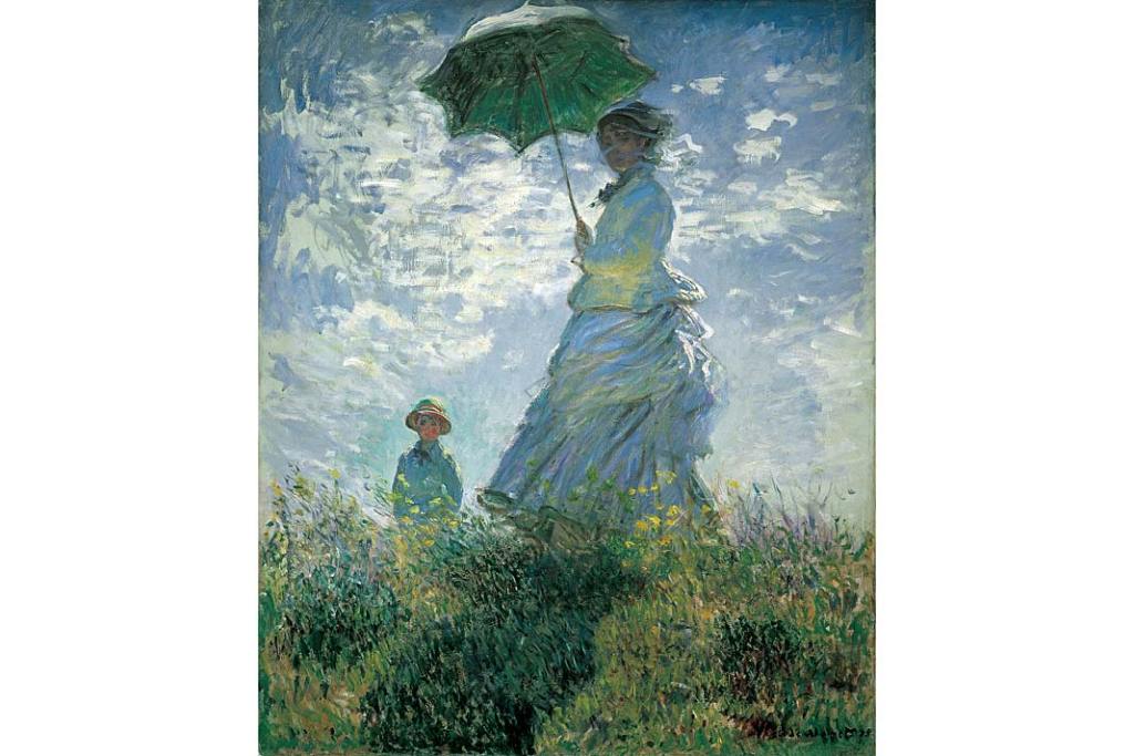 Claude Monet, Kobieta z parasolką – Pani Monet z synem