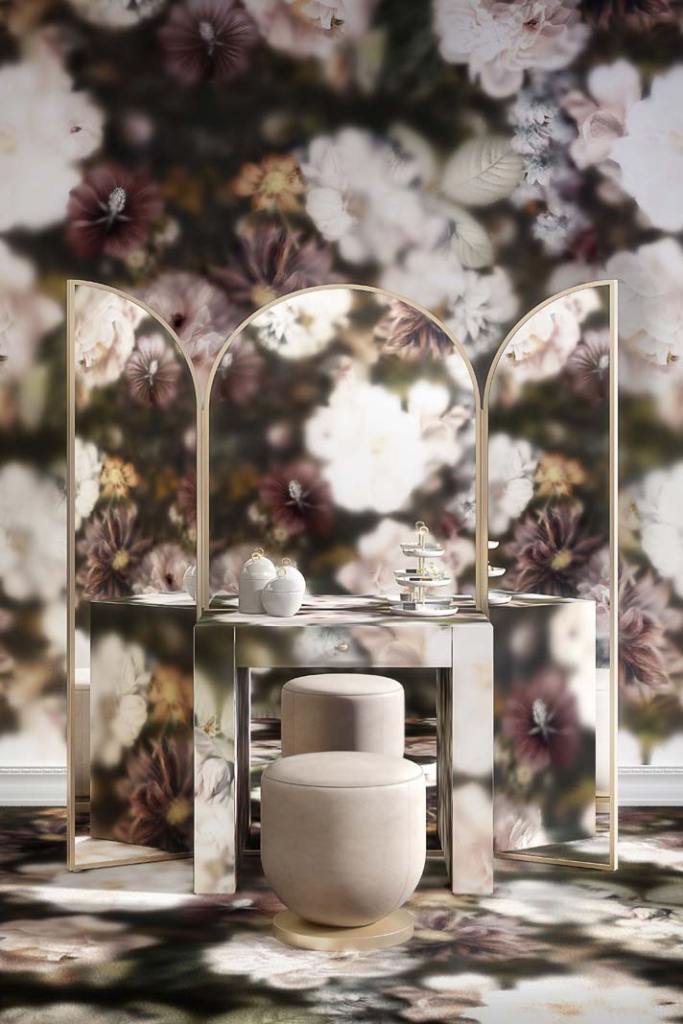 Devon&Devon_blossom_kolekcja mebli tapet i akcesoriow_projekt_Marcel Wanders_motyw kwiatów