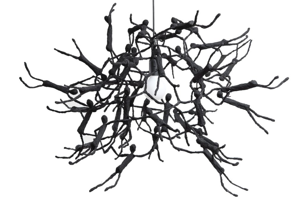 KENNETHCOBONPUE_Little-People_Round_Hanging-Lamp_Small wersja czarna lampy