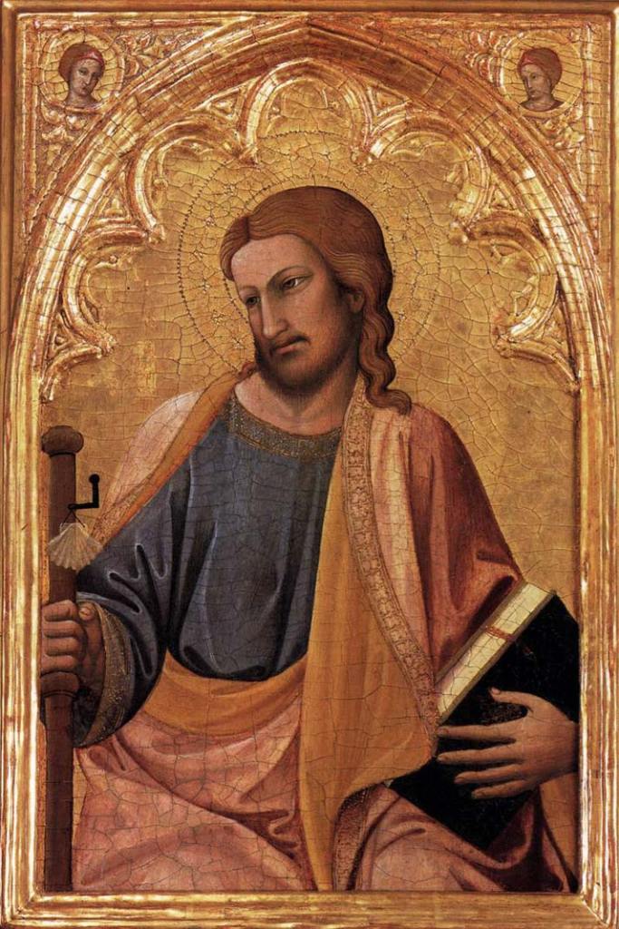 Antonio Veneziano, Apostoł Jakub Starszy, ok. 1384, deska topolowa, 51 x 33 cm