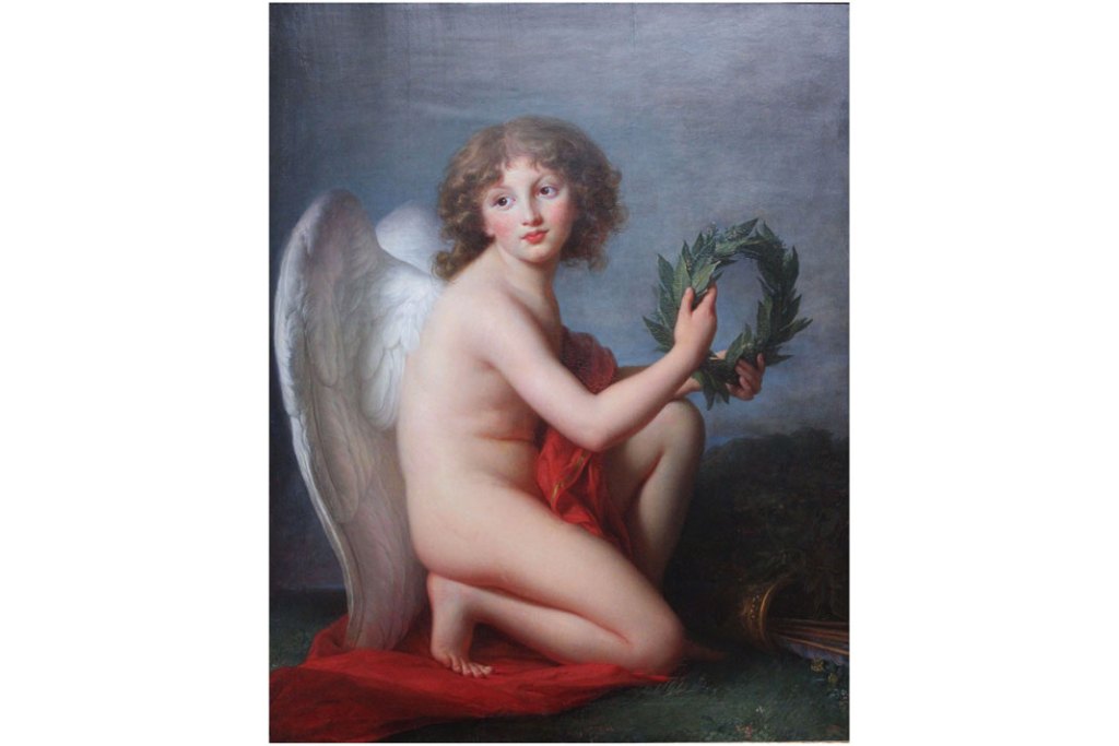 Elisabeth‑Louise Vigée‑Lebrun, Książę Henryk Lubomirski jako Geniusz Sławy, 1789, olej na desce dębowej, 105,5 x 83 cm